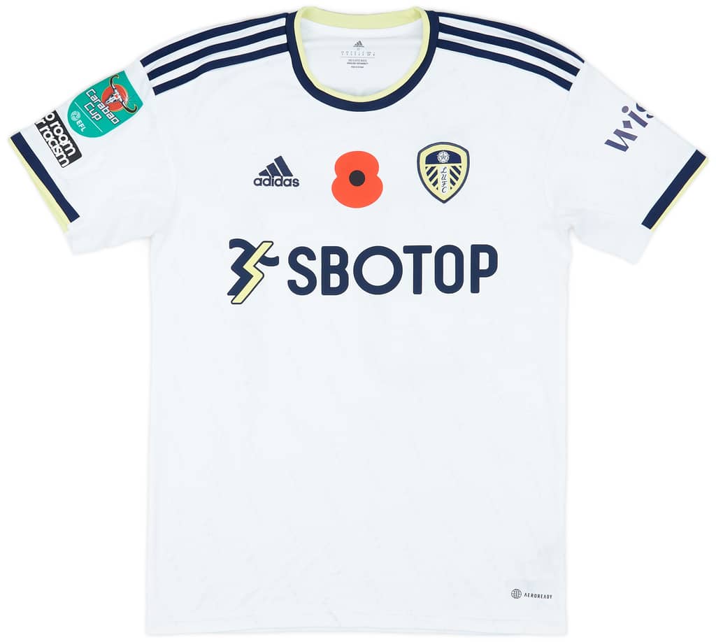 2022-23 Leeds Match Issue Carabao Cup Home Shirt Drameh #37