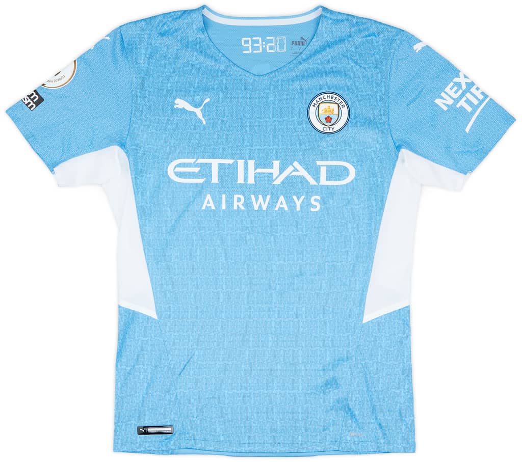 2021-22 Manchester City Match Issue Home Shirt Rodrigo #16