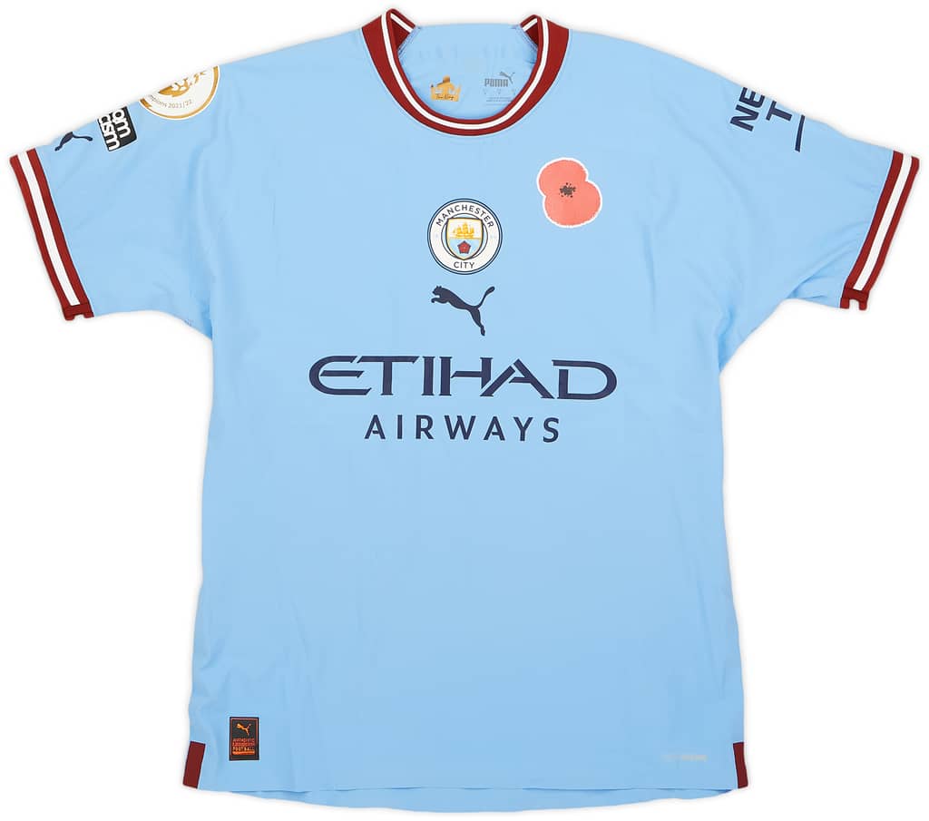 2022-23 Manchester City Match Issue Home Shirt Joao Cancelo #7