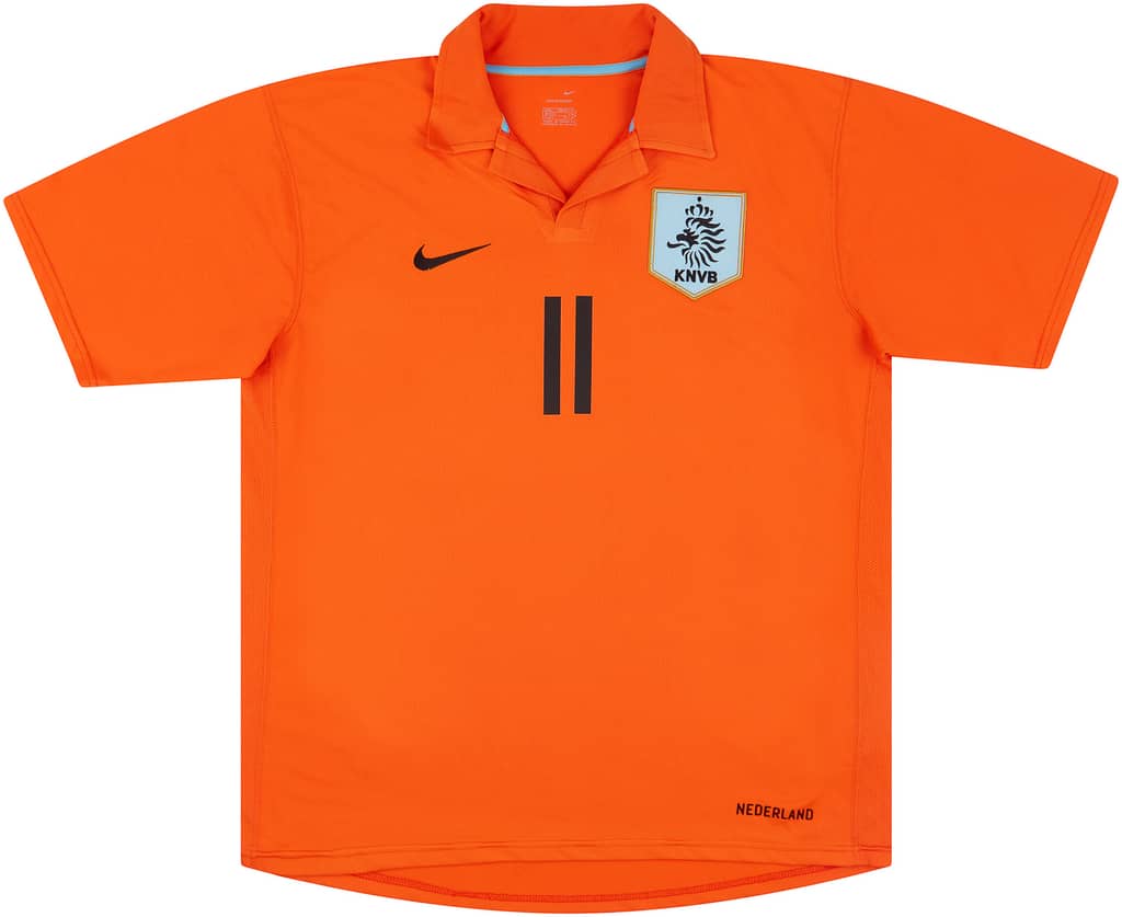 2006-08 Netherlands Home Shirt Robben #11
