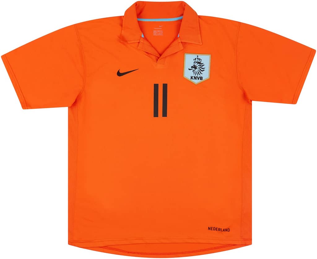 2006-08 Netherlands Home Shirt Robben #11 - 6/10 - (S)