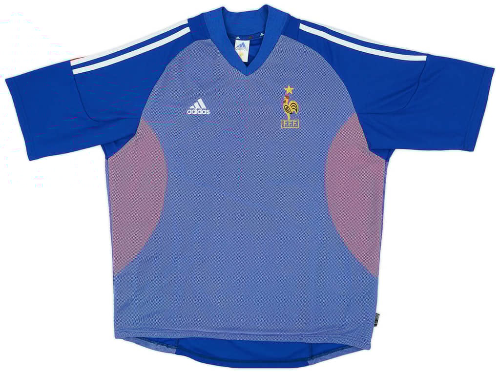 2002-04 France Home Shirt - 4/10 - (XL)