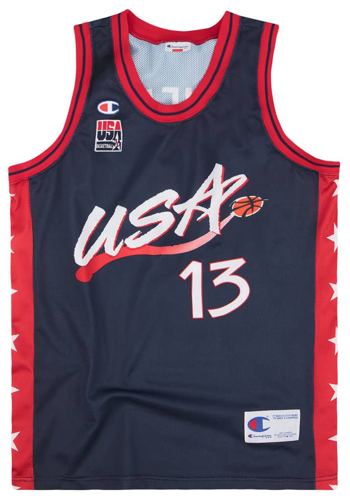 1996-99 USA O'Neal #13 Champion Jersey (Away) S