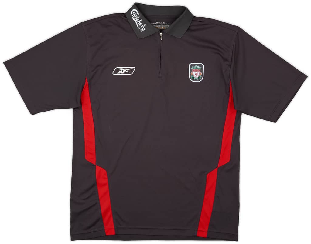 2004-05 Liverpool Reebok 1/4 Zip Training Shirt - 8/10 - (L)