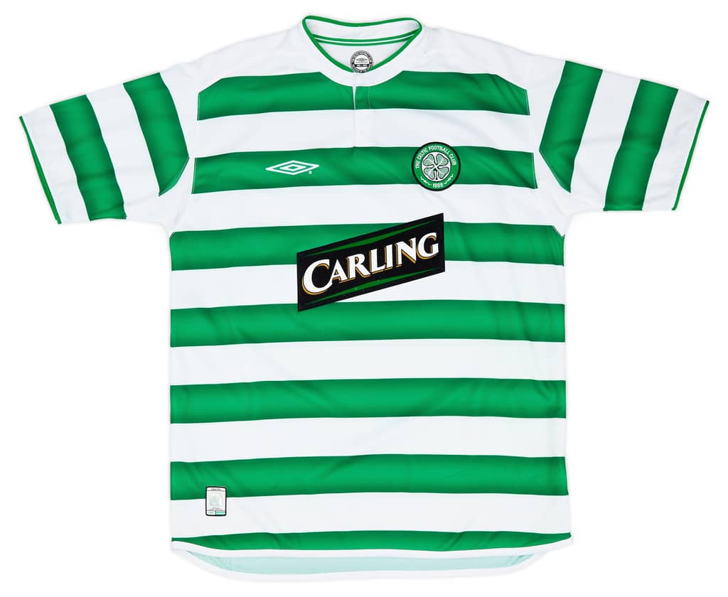 2003-04 Celtic Home Shirt Larsson #7