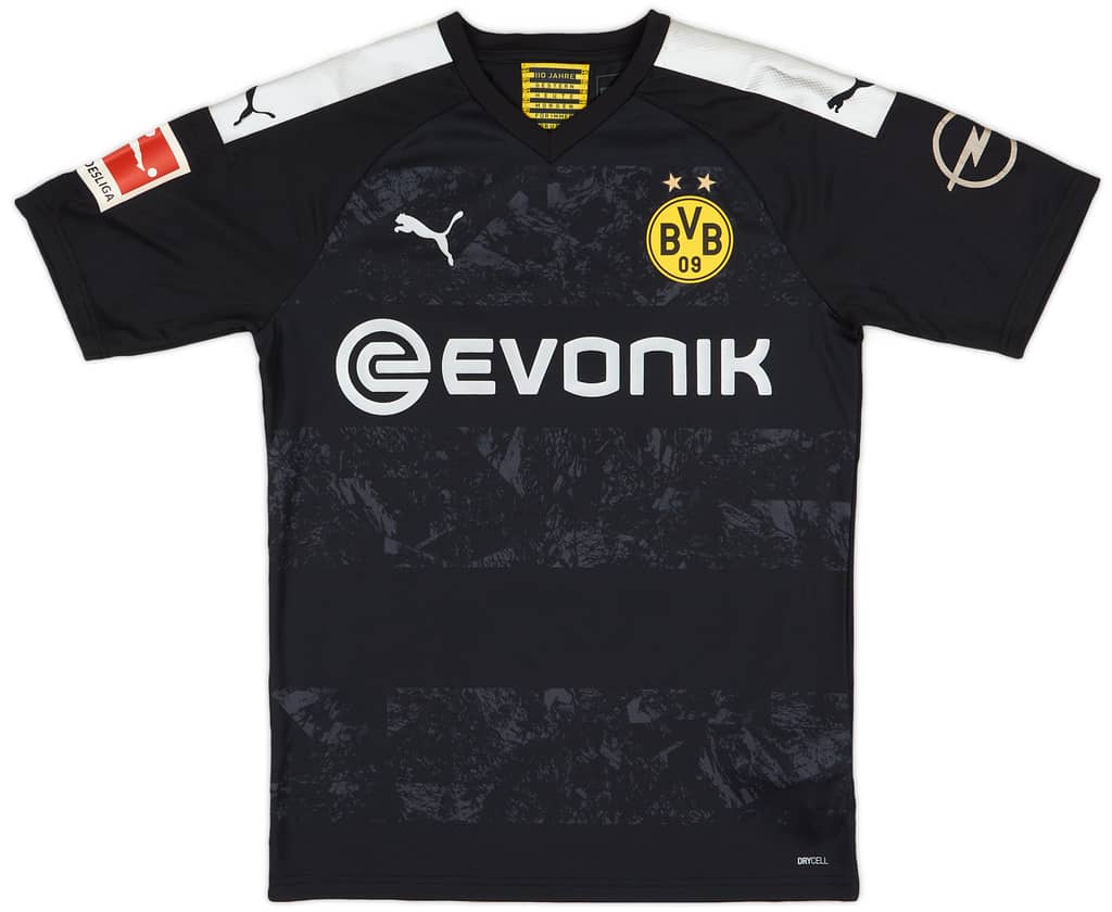 2019-20 Borussia Dortmund Match Issue Away Shirt Kaastrup #47