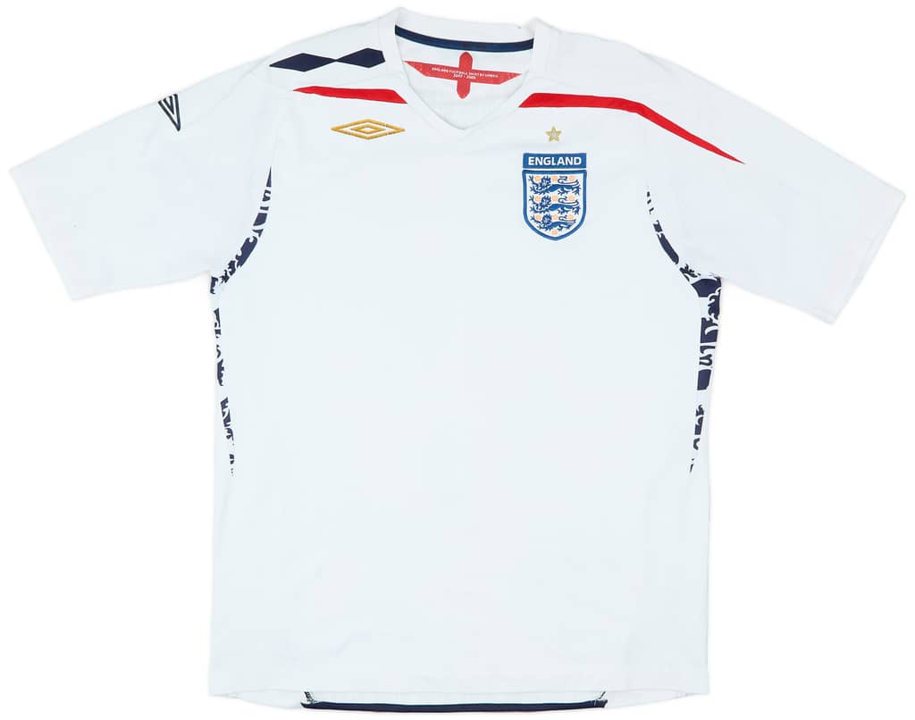 2007-09 England Home Shirt - 5/10 - (L)