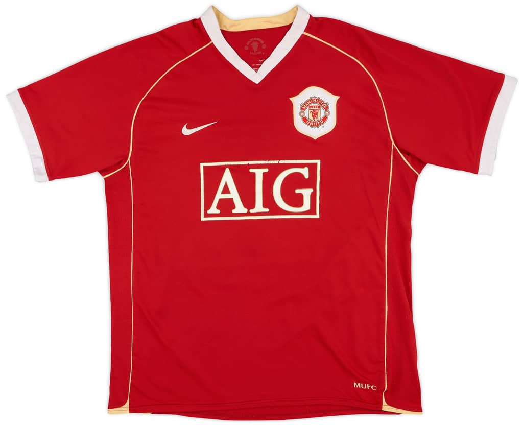 2006-07 Manchester United Home Shirt Solskjaer #20 - 5/10 - (L)