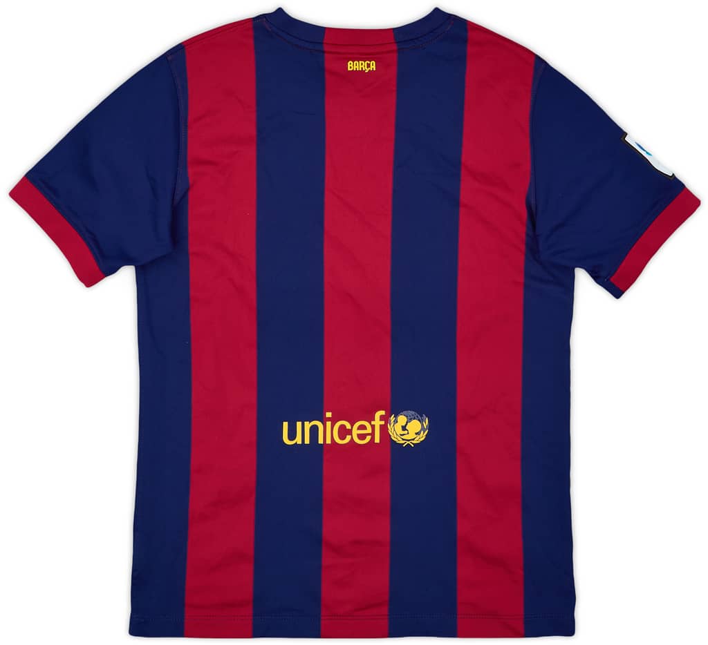 2014-15 Barcelona Home Shirt - 7/10 - (XL.Boys)