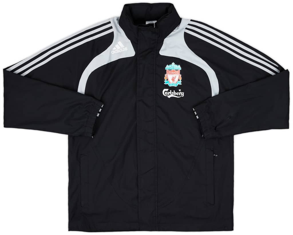2008-09 Liverpool adidas Hooded Rain Jacket - 6/10 - (S)