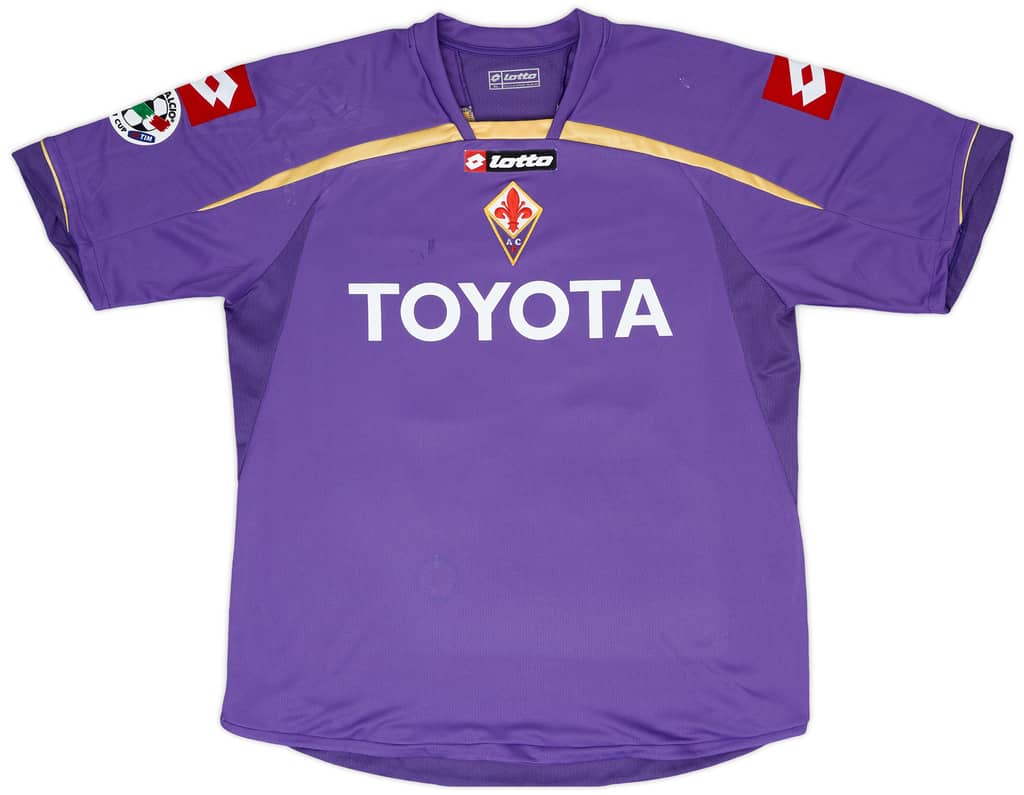 2009-10 Fiorentina Match Issue Coppa Italia Home Shirt De Silvestri #29