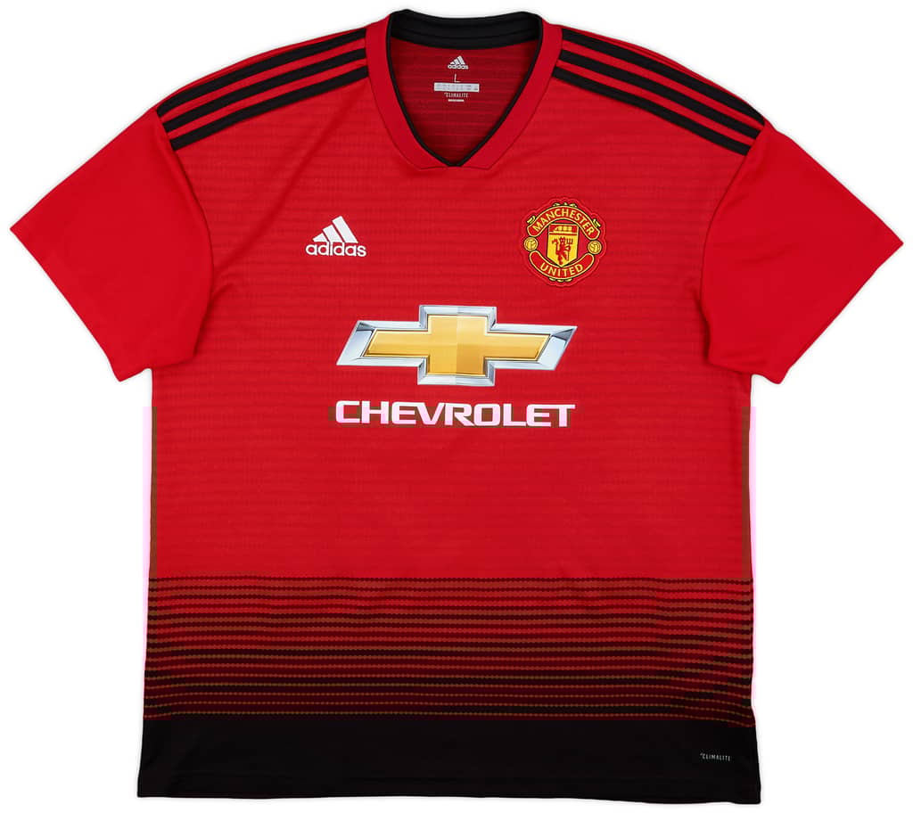 2018-19 Manchester United Home Shirt Young #18 - 9/10 - (L)