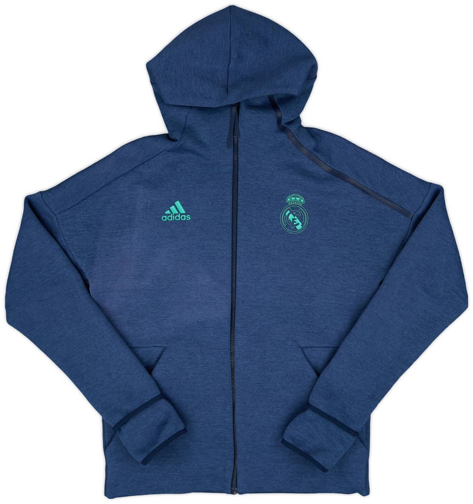 2019-20 Real Madrid adidas Hooded Zip Top - 8/10 - (M)