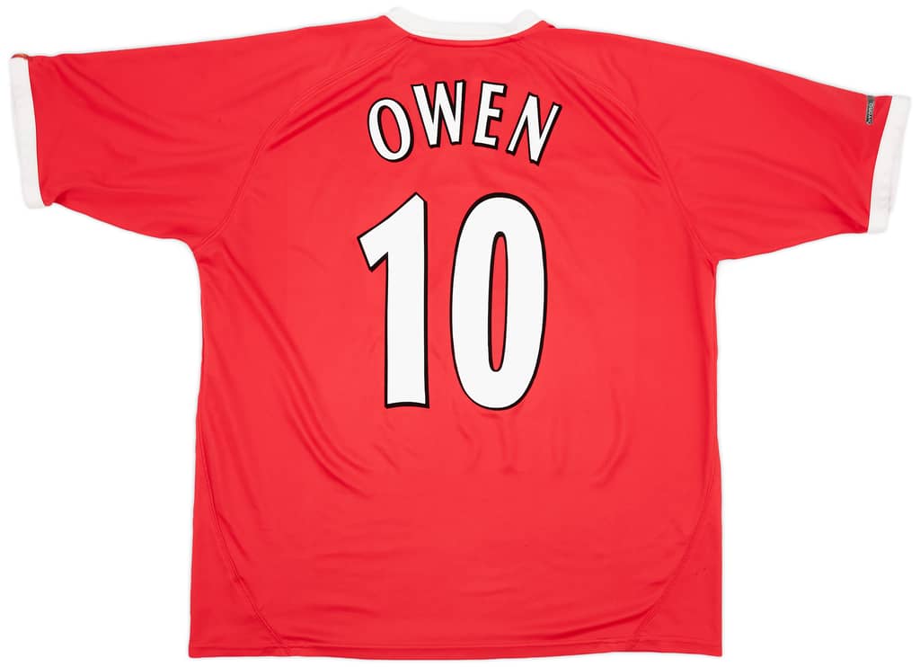 2001-03 Liverpool CL Shirt Owen #10 - 8/10 - (XL)