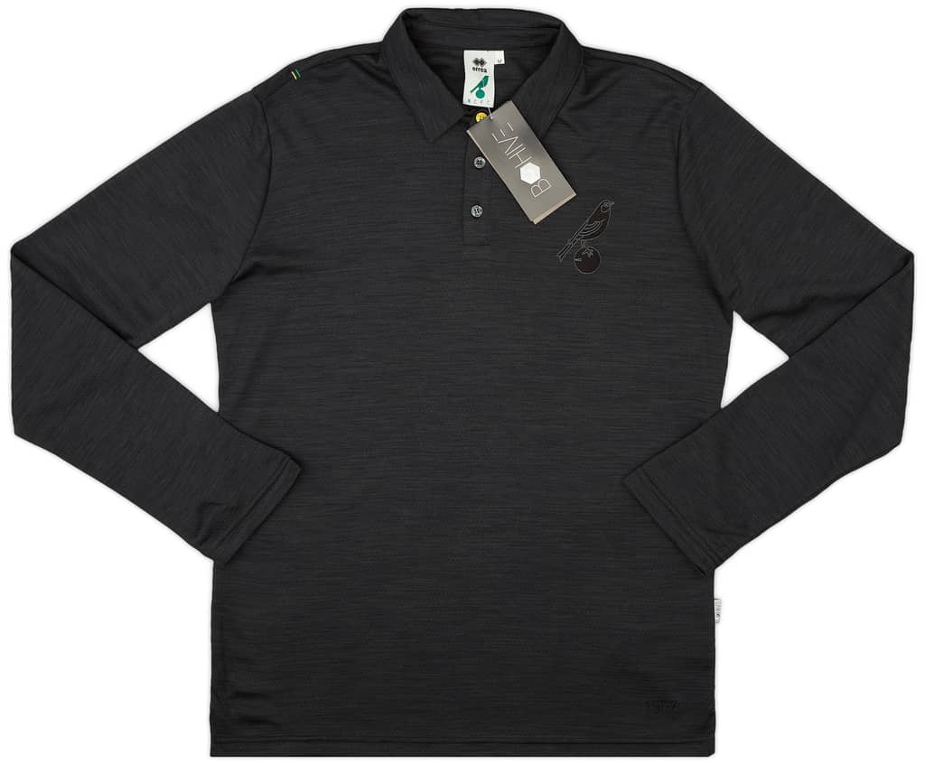 2017-18 Norwich Errea Polo L/S T-Shirt (S)
