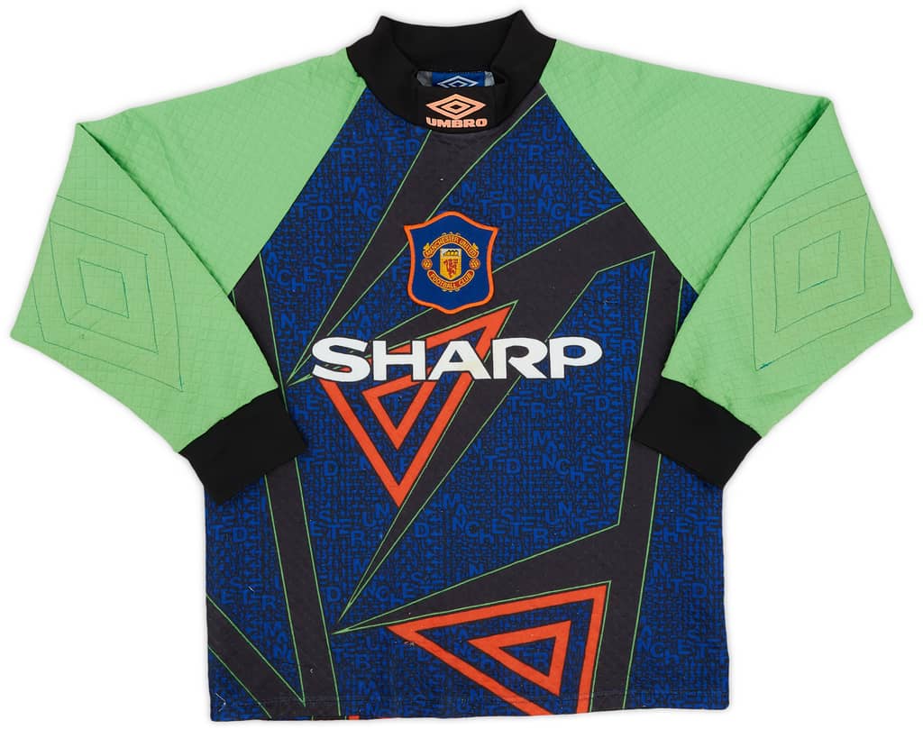1994-96 Manchester United GK Shirt - 7/10 - (Y)