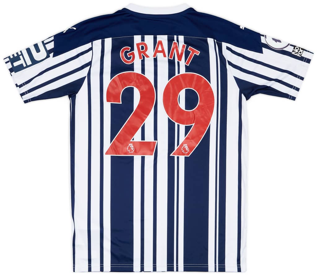 2020-21 West Brom Match Issue Home Shirt Grant #29