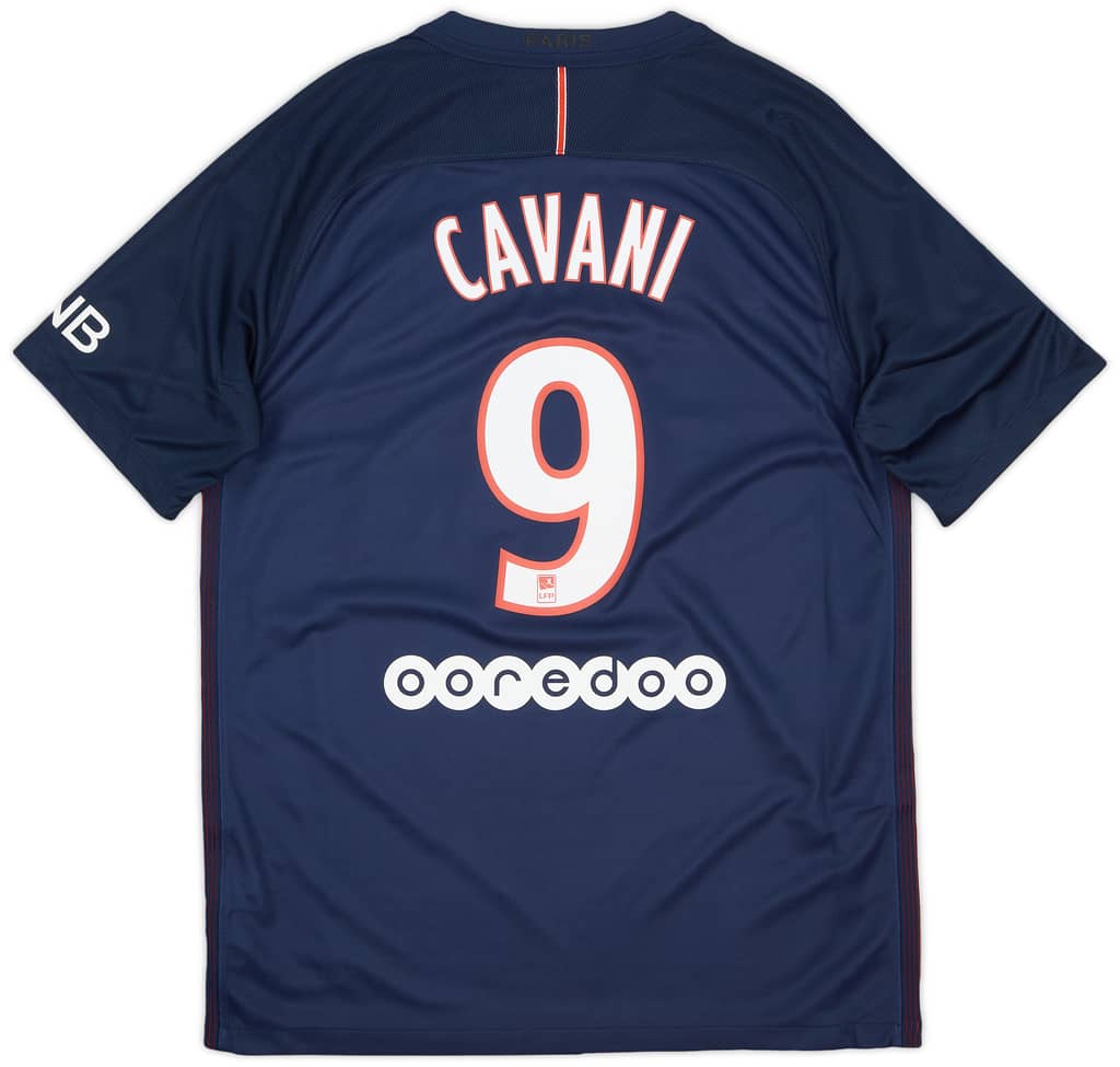 2016-17 Paris Saint-Germain Home Shirt Cavani #9 - 8/10 - (S)