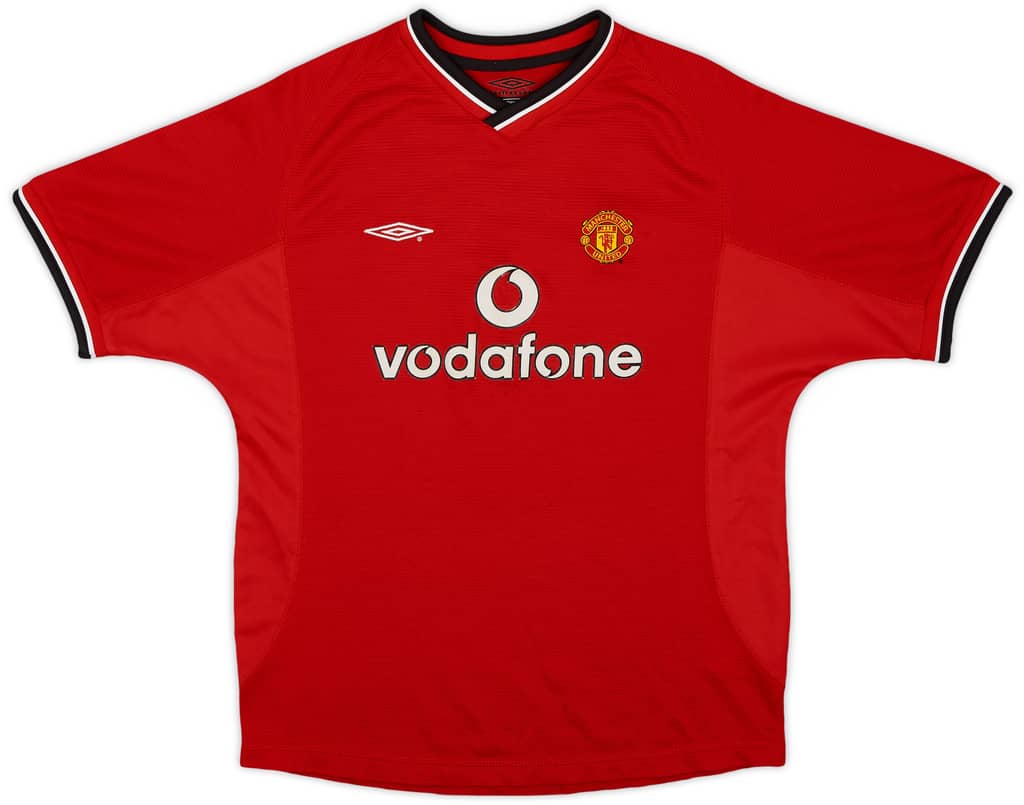 2000-02 Manchester United Home Shirt - 8/10 - (L.Boys)