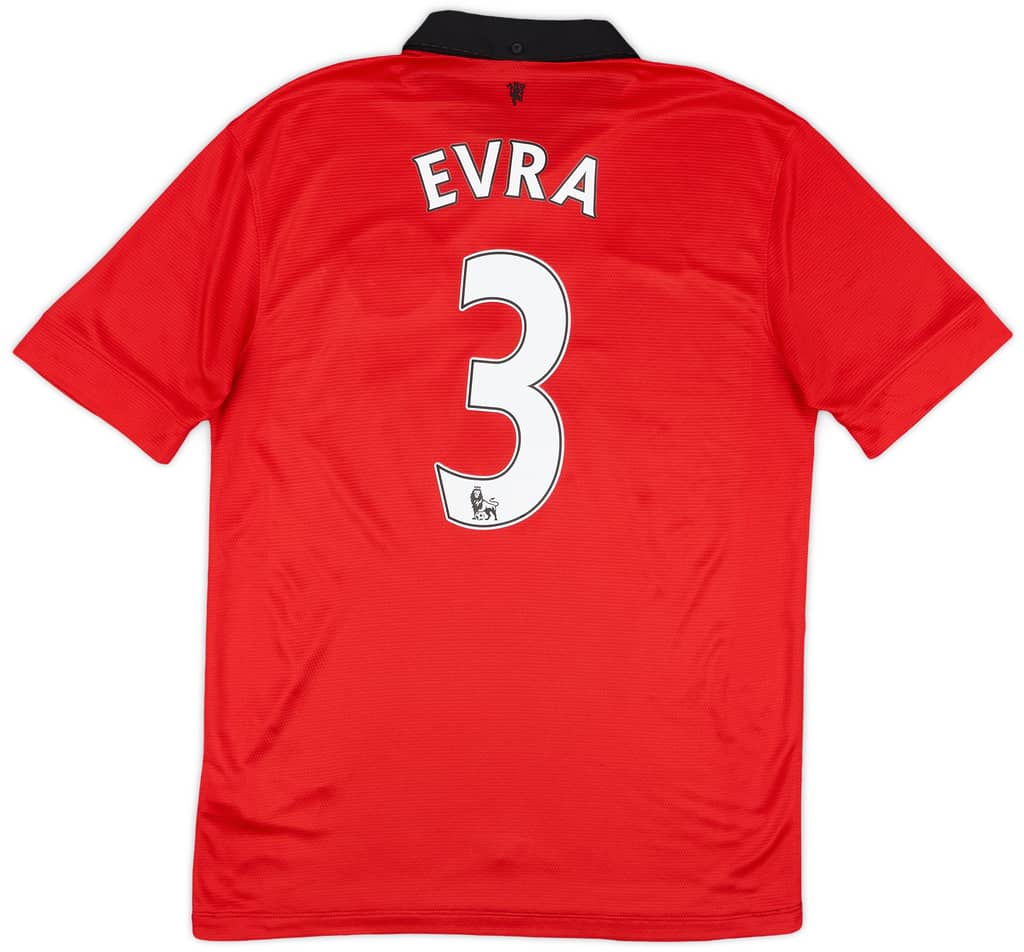 2013-14 Manchester United Home Shirt Evra #3 - 8/10 - (S)