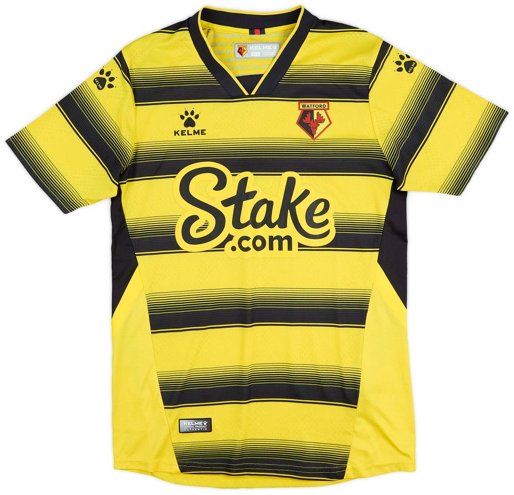 2021-22 Watford Home Shirt - 9/10 - (S)
