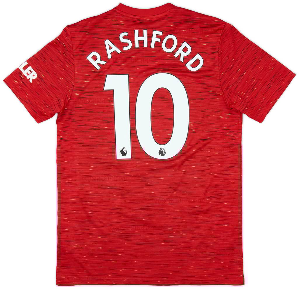 2020-21 Manchester United Home Shirt Rashford #10 - 8/10 - (M)