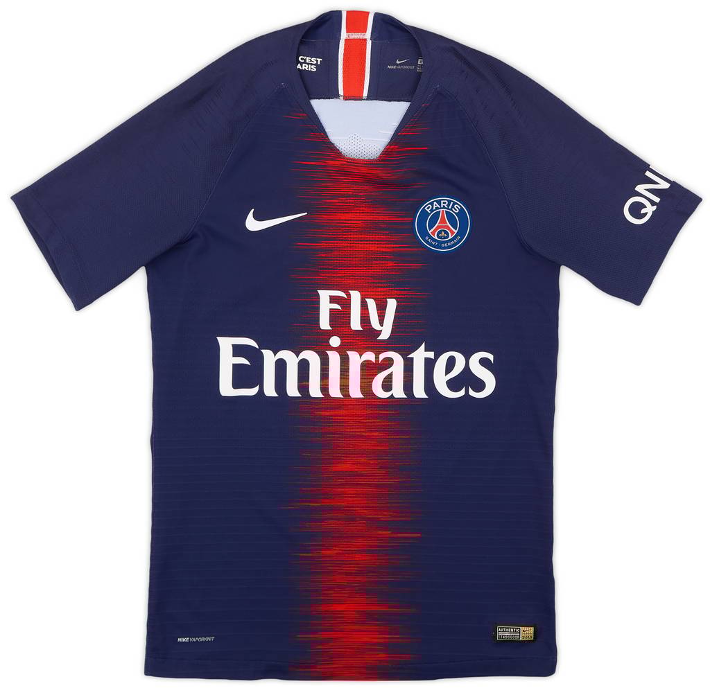 2018-19 Paris Saint-Germain Authentic Home Shirt Mbappé #7 - 9/10 - (S)