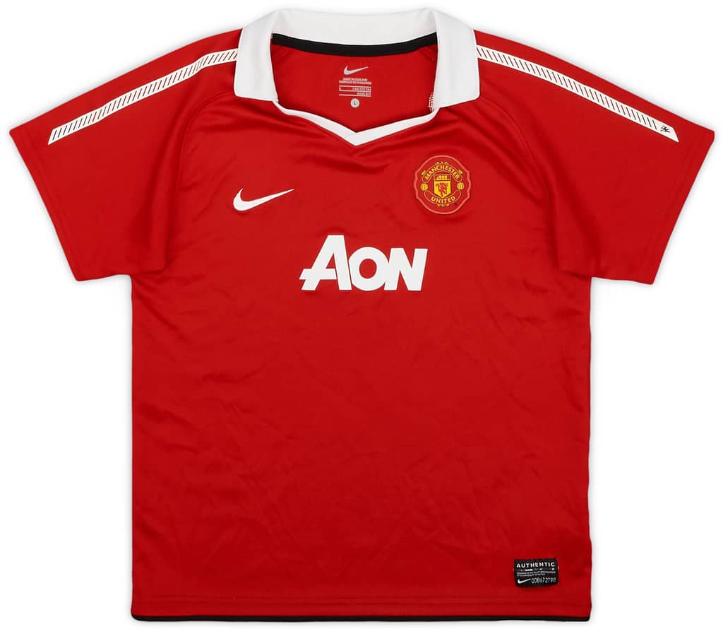 2010-11 Manchester United Home Shirt - 9/10 - (6-7 Years)