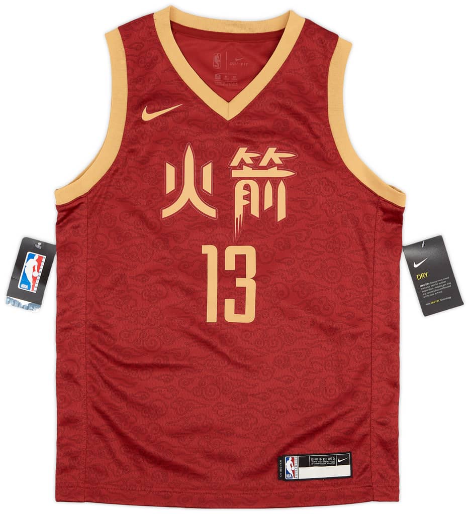 2018-19 Houston Rockets Harden #13 Nike Swingman Alternate Jersey (M.Boys)