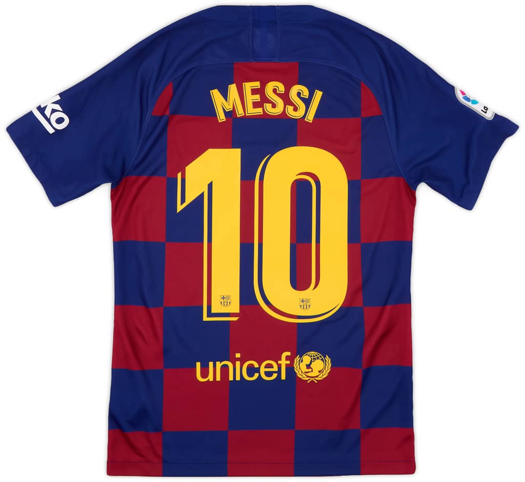 2019-20 Barcelona Home Shirt Messi #10 - 9/10 - (S)