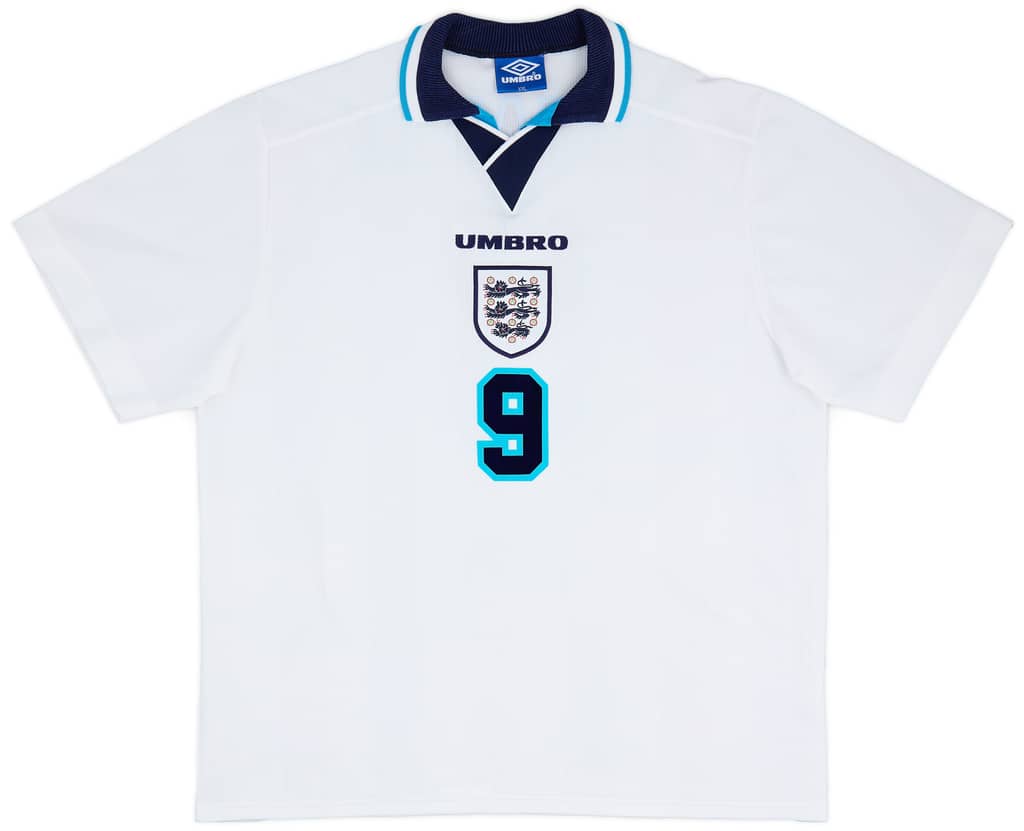 1995-97 England Home Shirt Shearer #9 - 8/10 - (XXL)