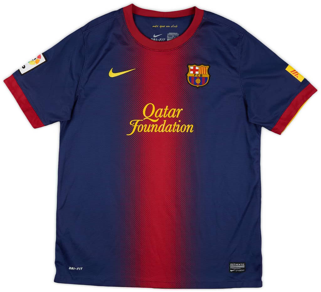 2012-13 Barcelona Home Shirt - 8/10 - (XL.Boys)
