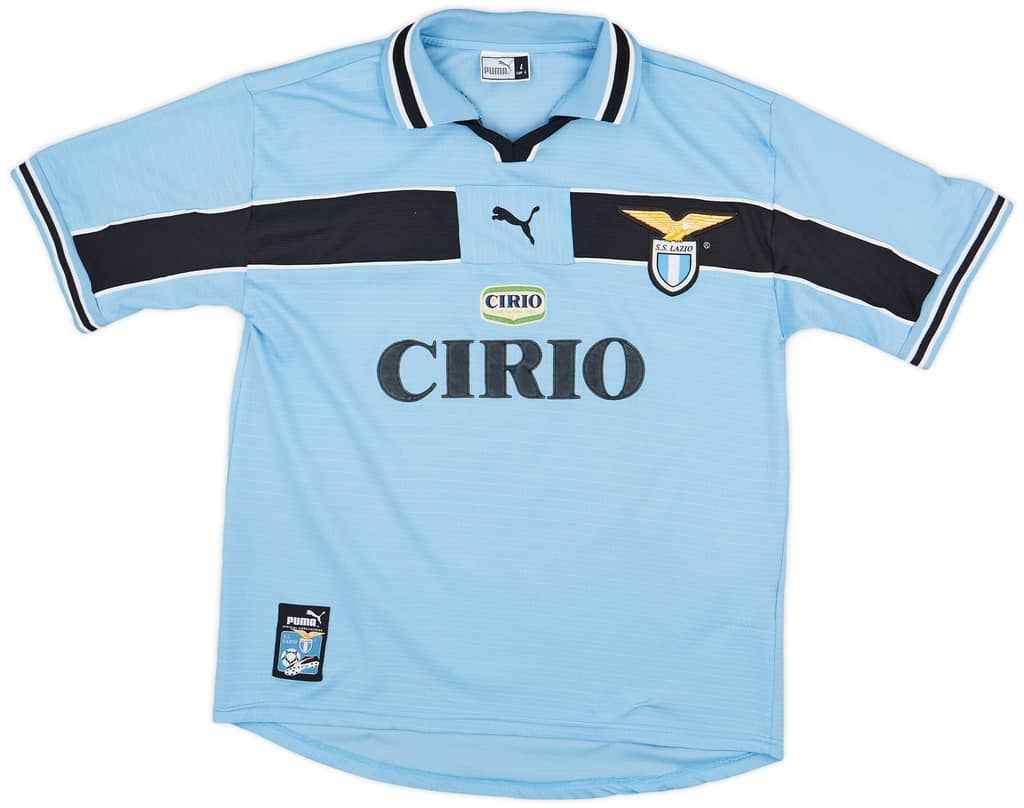 1998-00 Lazio Home Shirt Mancini #10 - 9/10 - (L)