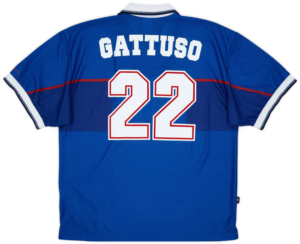 1997-99 Rangers Home Shirt Gattuso #22 - 9/10 - (XXL)