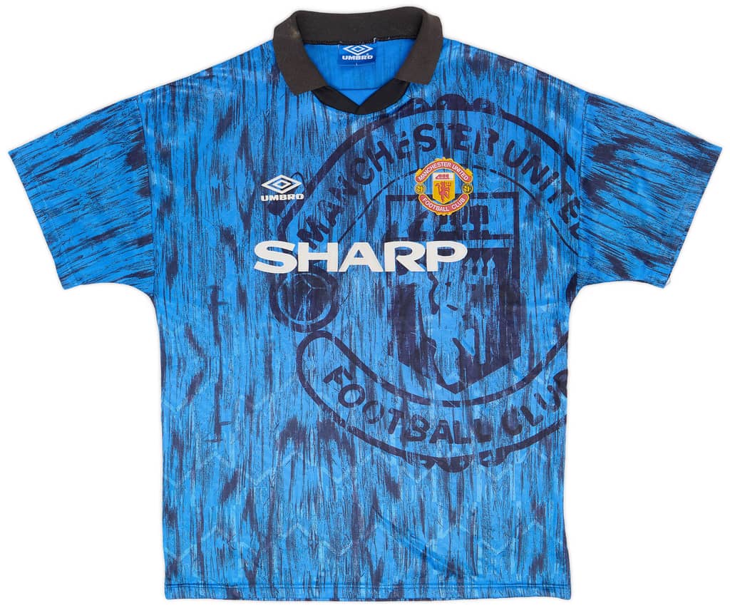 1992-93 Manchester United Away Shirt - 7/10 - (L)