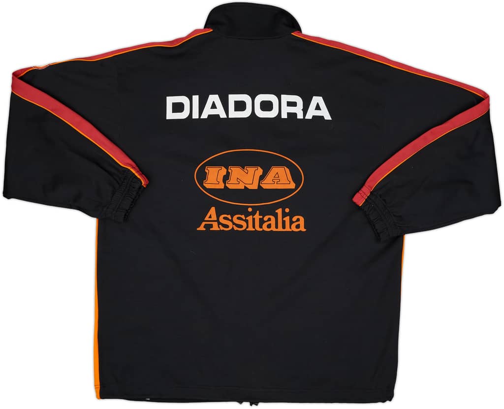 1998-99 Roma Diadora 1/4 Zip Training Top - 8/10 - (XXL)