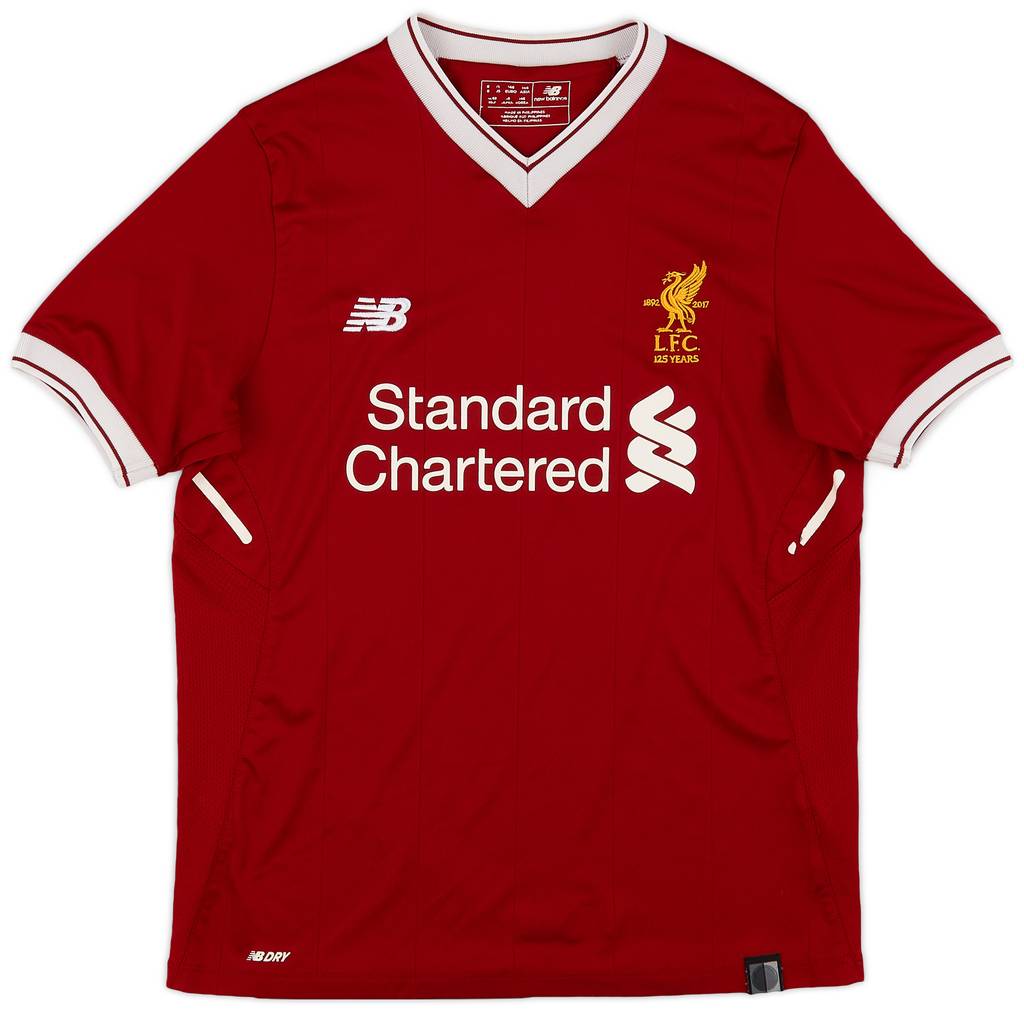 2017-18 Liverpool 125 Years Home Shirt - 6/10 - (L.Boys)