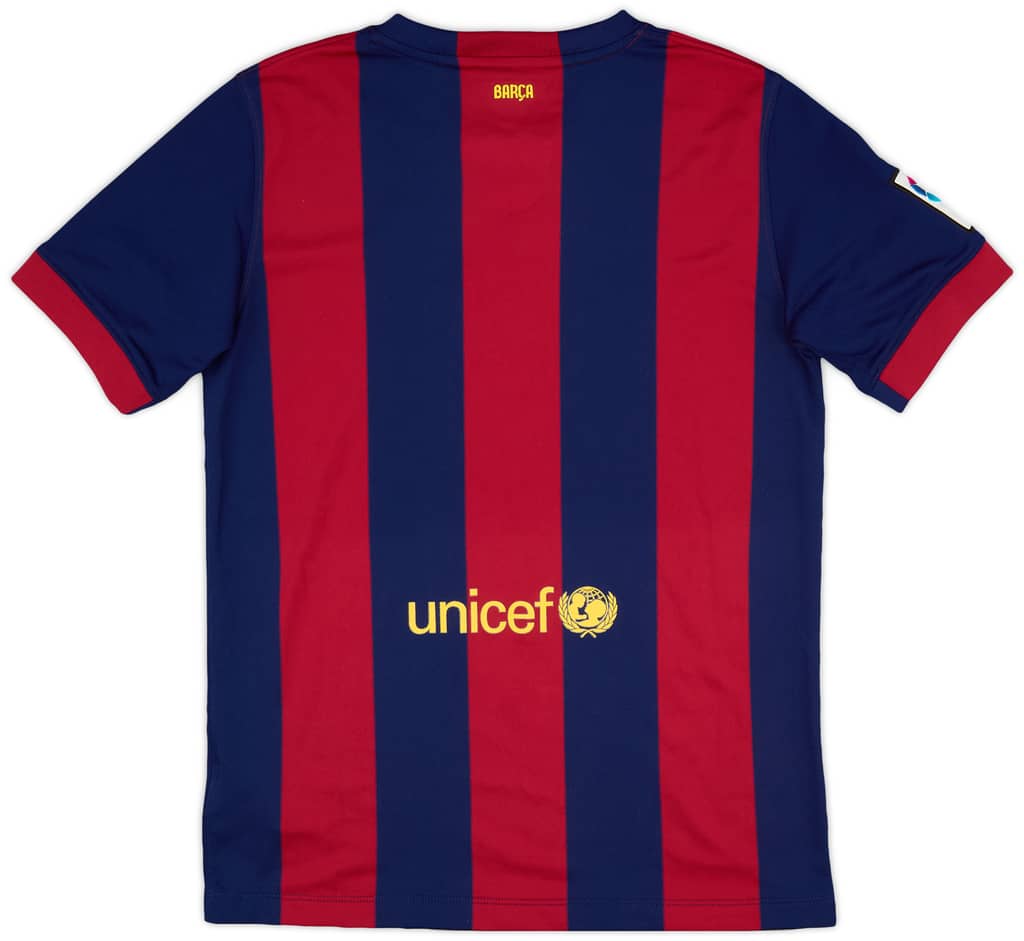 2014-15 Barcelona Home Shirt - 7/10 - (XL.Boys)