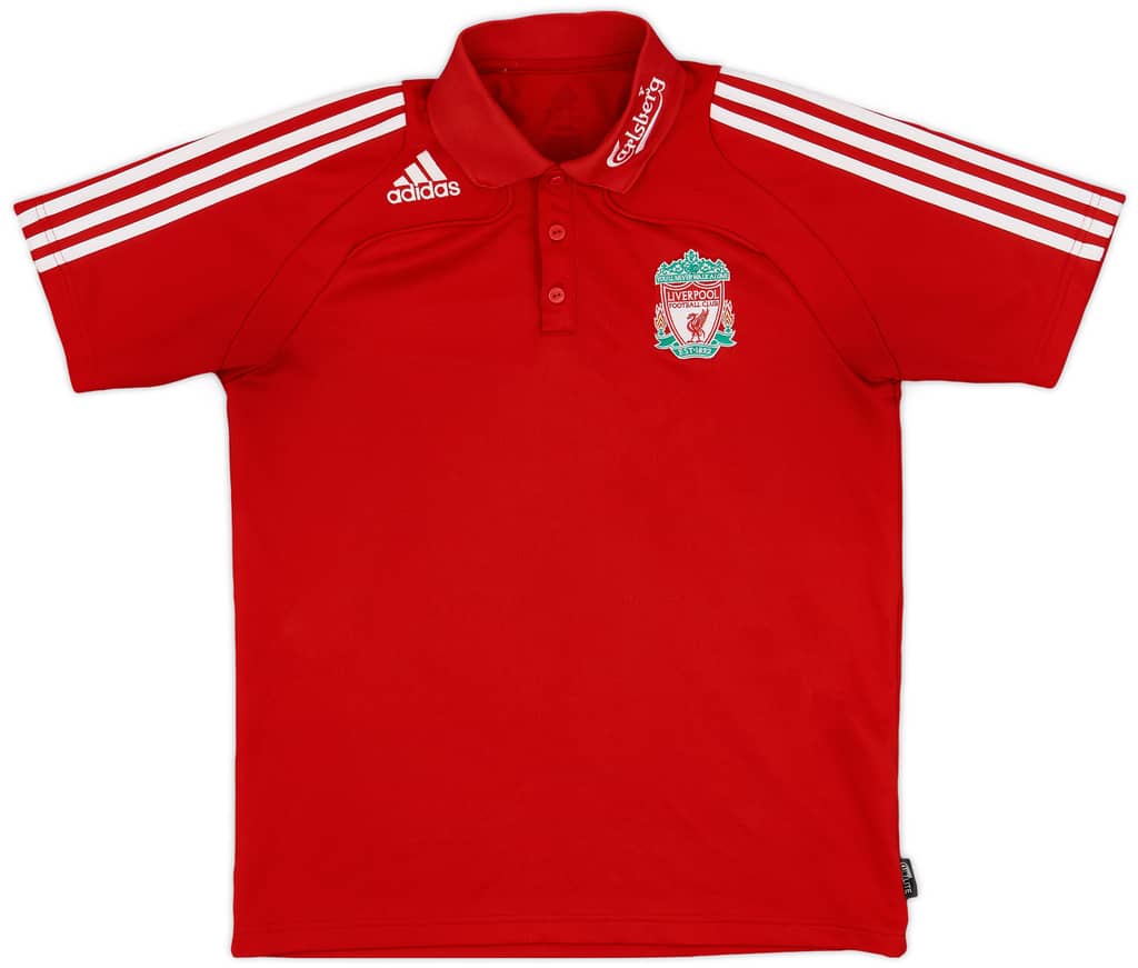 2008-09 Liverpool adidas Polo Shirt - 6/10 - (S)