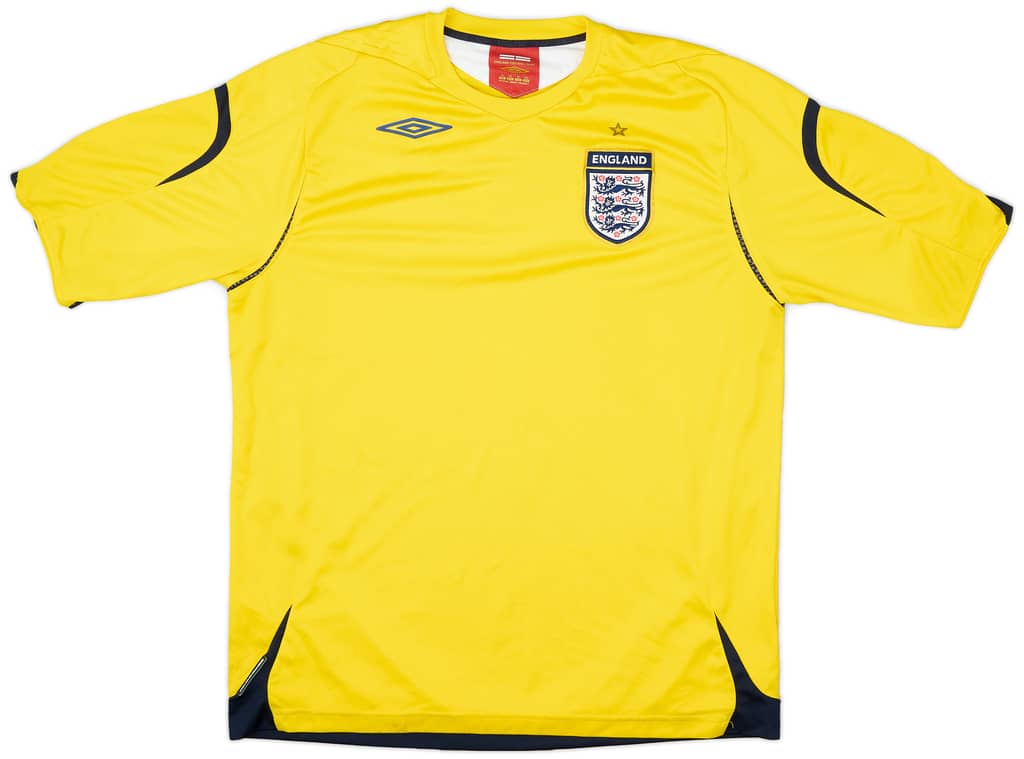 2006-08 England GK S/S Shirt - 5/10 - (XL)