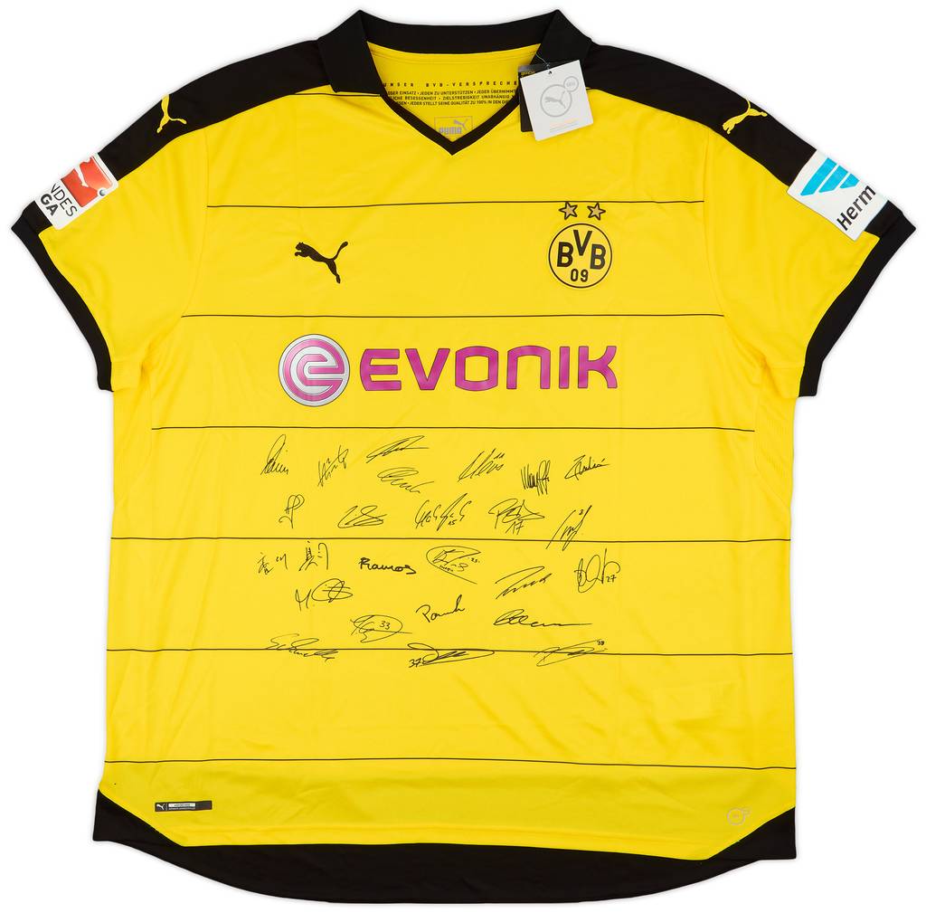 2015-16 Borussia Dortmund 'Signed' Home Shirt Schmelzer #29 (4XL)
