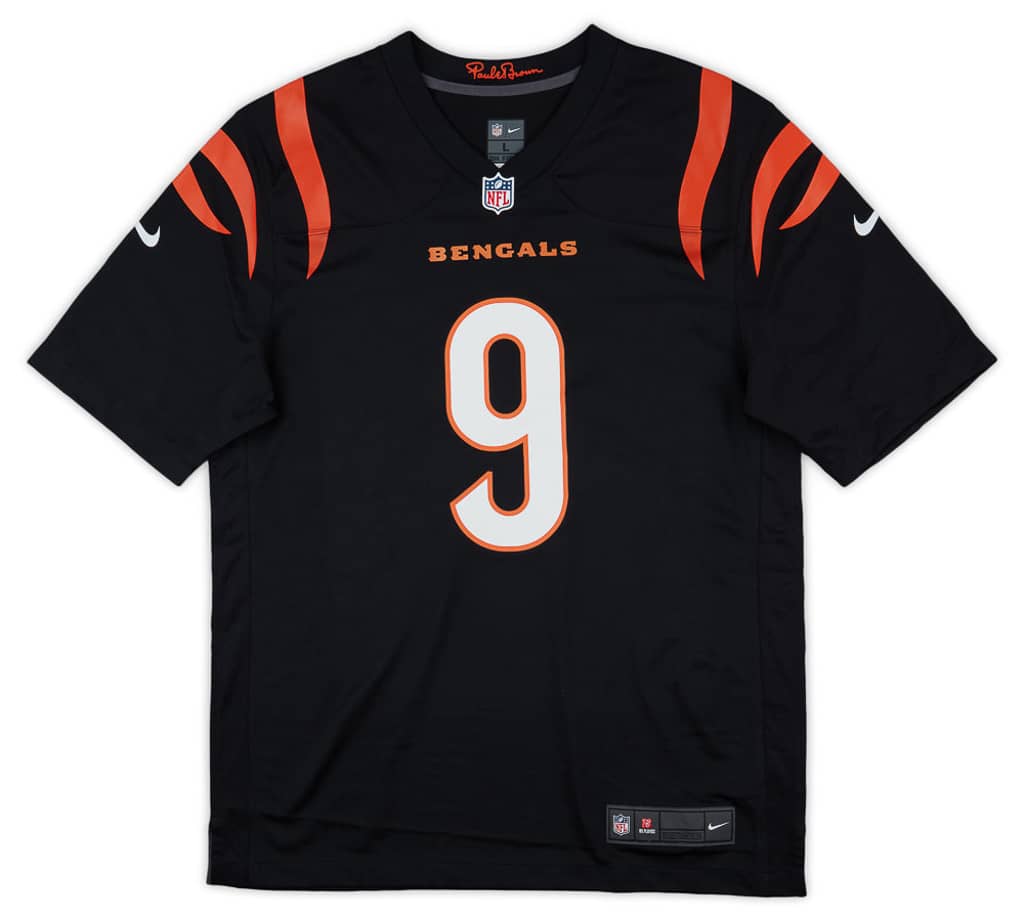 2021-23 Cincinnati Bengals Burrow #9 Nike Game Jersey (Home) L