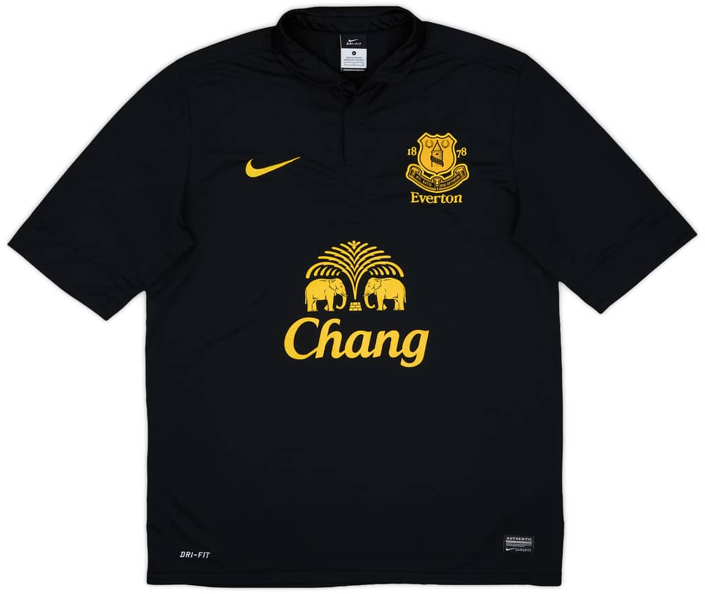 2012-13 Everton Away Shirt Baines #3 - 8/10 - (L)
