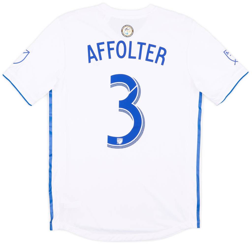 2018 San Jose Earthquakes Match Issue Away Shirt Affolter #3