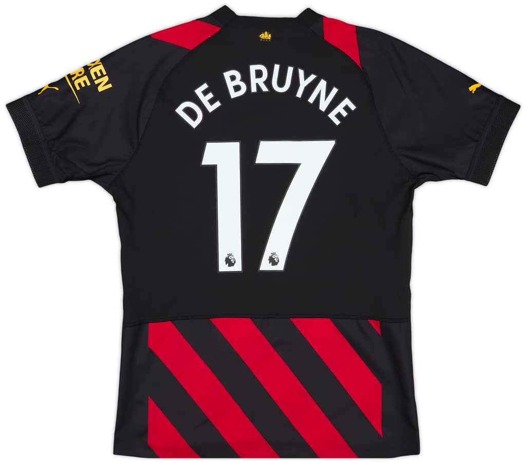 2022-23 Manchester City Player Issue Away Shirt De Bruyne #17