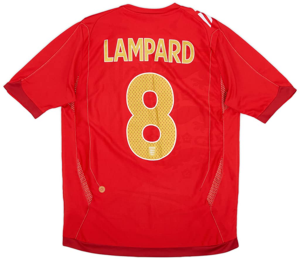 2006-08 England Away Shirt Lampard #8 - 7/10 - (M)