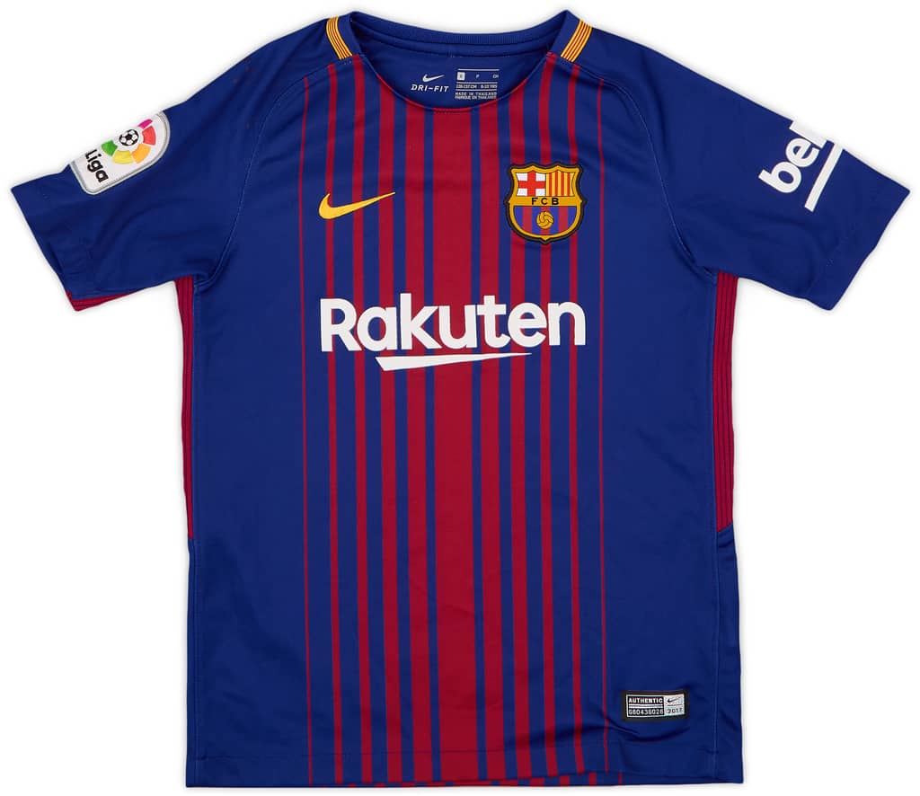 2017-18 Barcelona Home Shirt - 6/10 - (S.Boys)