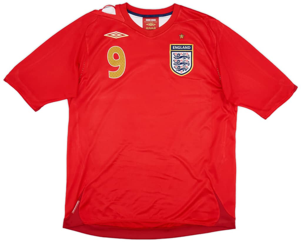 2006-08 England Away Shirt Rooney #9 - 6/10 - (L)