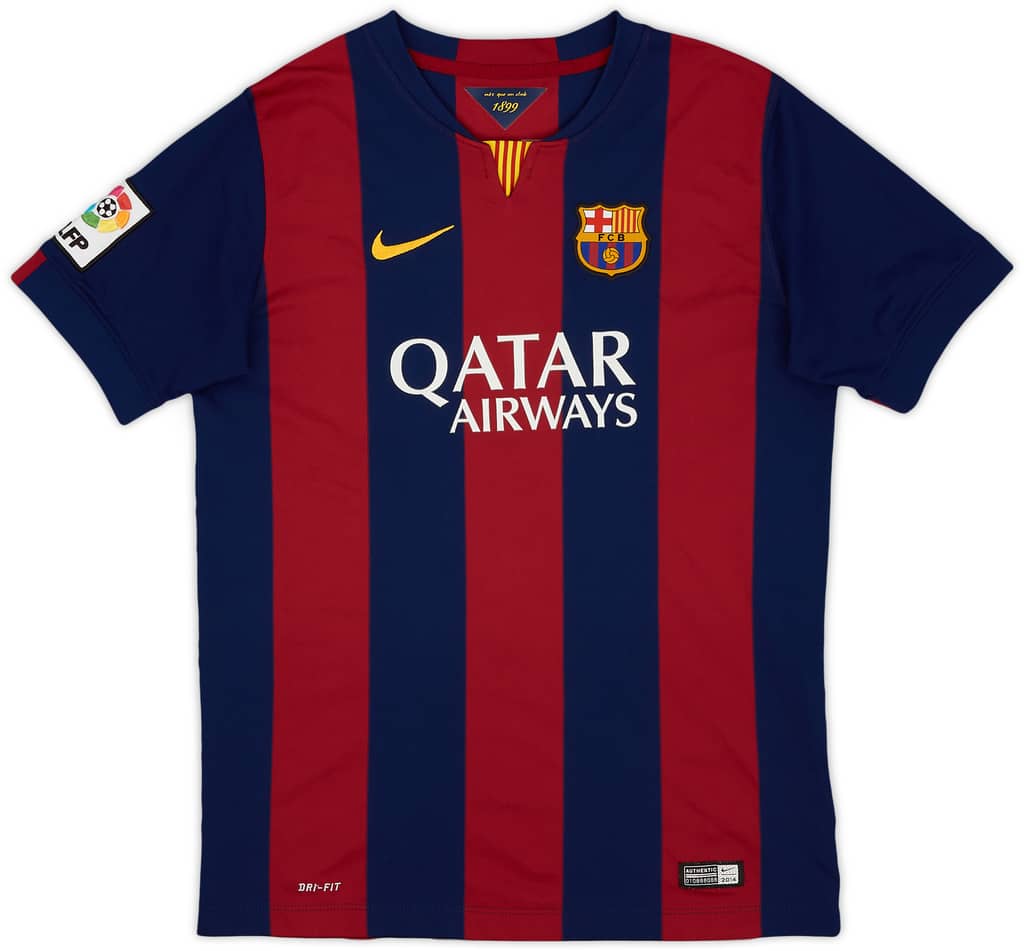 2014-15 Barcelona Home Shirt - 9/10 - (XL.Boys)