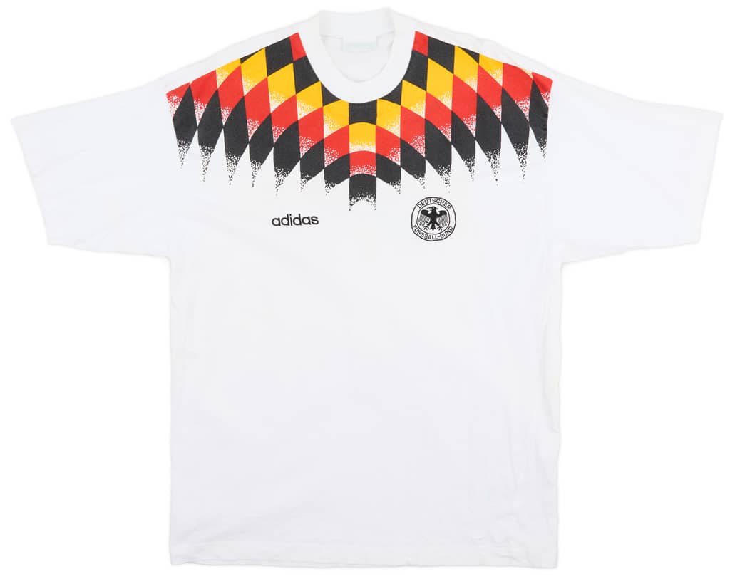 1994-96 Germany adidas Cotton Tee - 8/10 - (L)